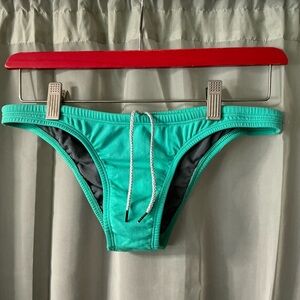 Jolyn Clothing Aqua Bikini Bottom size large